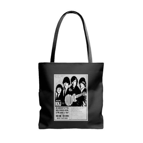 The Monkees At Hollywood Bowl Los Angeles California United States  Tote Bags