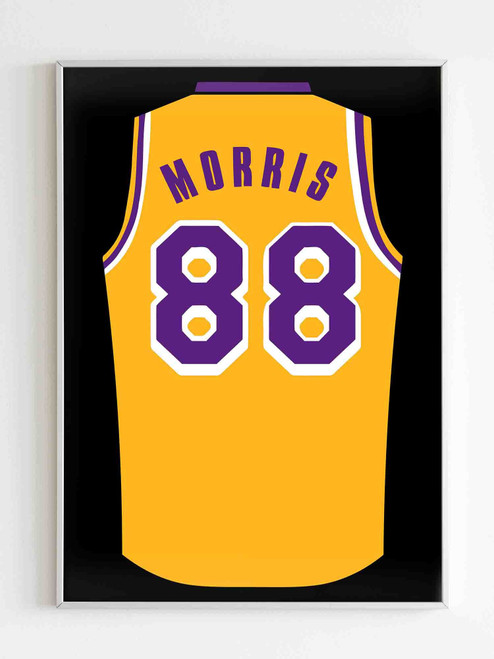 Markieff Morris Jersey Lakers Matte Poster