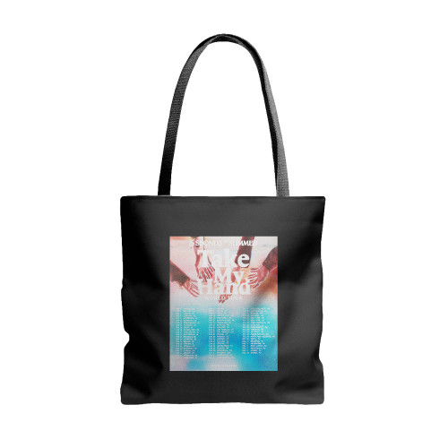 Time Is An Illusion 5Sos Is Forever Take My Hand World Tour Official S  Tote Bags Time Is An Illusion 5Sos Is Forever Take My Hand World Tour Official S  Tote Bags