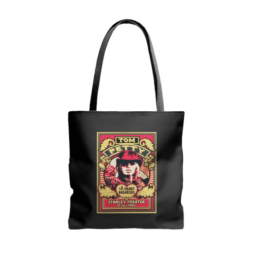 Tom Petty - Pittsburgh 1980 - Graphic Music Concert  Tote Bags