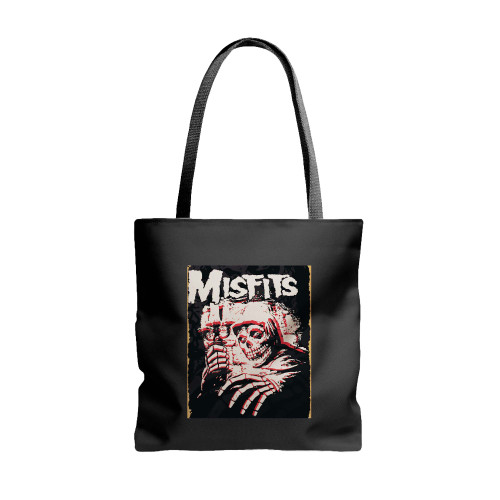 Wanfst Art And Vector Misfits Band Metal Tin Sign  Tote Bags