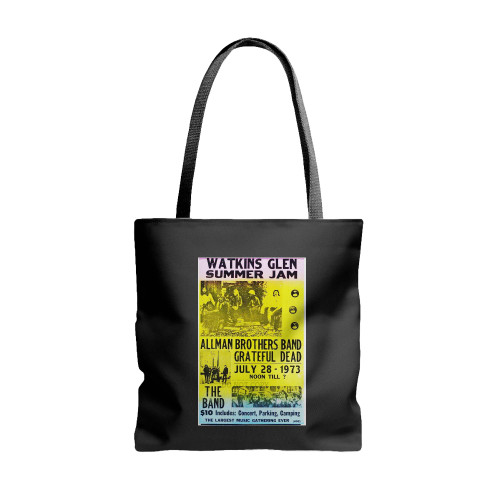 Watkins Glen Summer Jam 1973 Vintage Concert  Tote Bags