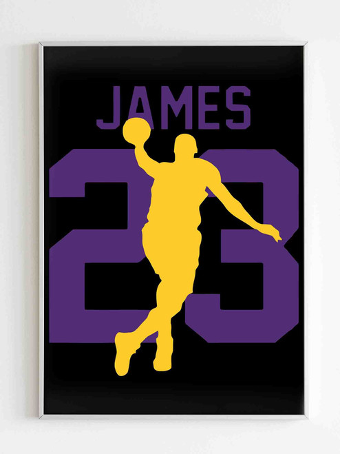 Lbj 23 Lakers Matte Poster