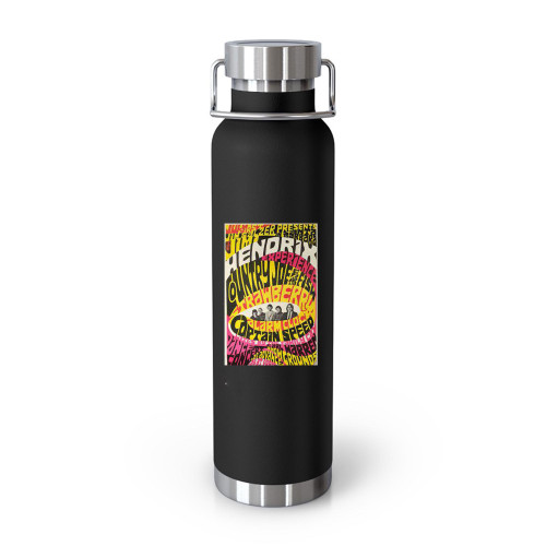 Authentic Original 1967 Jimi Hendrix Experience Country Joe & The Fish Strawberry Alarm Clock 2Nd Printing Concert   Tumblr Bottle