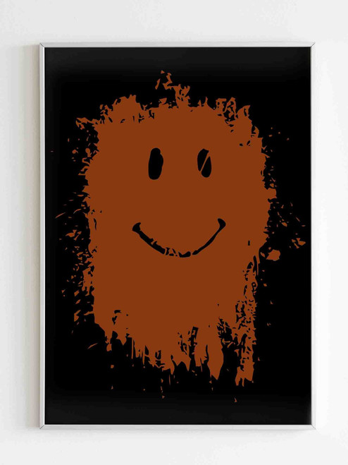 Smiley Mud Face Matte Poster