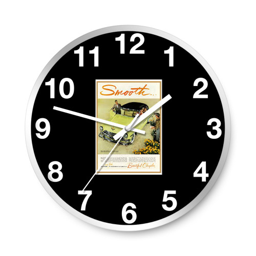 1954 Chrysler Smooth Auto  Wall Clocks