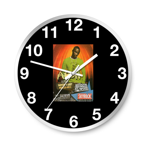 2008 Advertising Skyrock Radio Ad Concert Akon  Wall Clocks