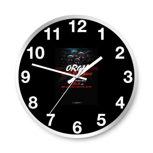 3Teeth To Support Orgy On West Coast Dates Of The Bring Your Army  Wall Clocks