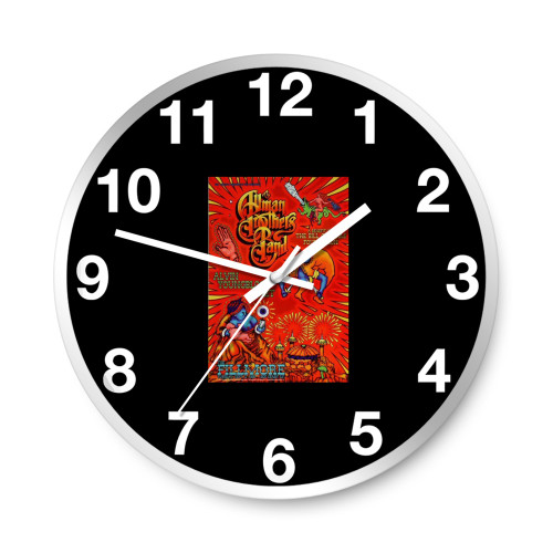 A Benefit For The Bill Graham Foundation Vintage Concert  Wall Clocks