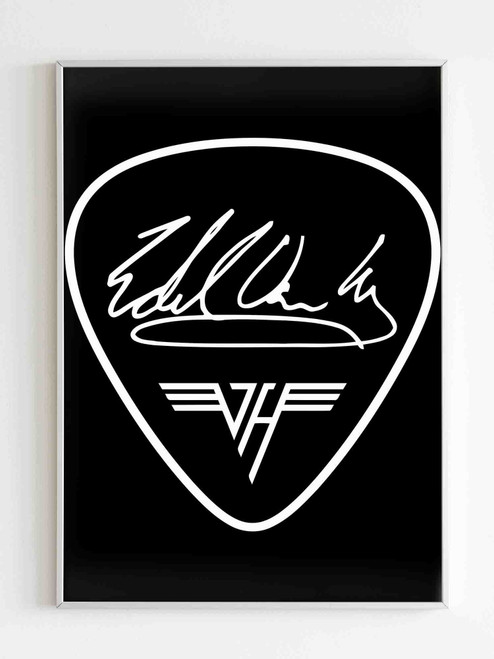 Eddie Van Halen Pick Matte Poster