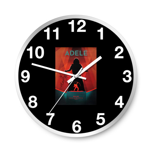 Adele Signed Concert  Wall Clocks