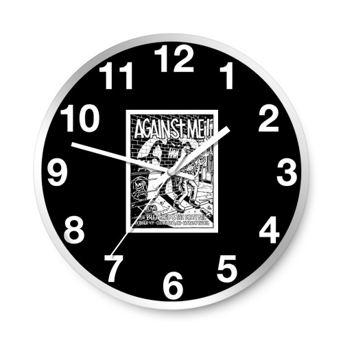 Against Me Cleveland 2017  Wall Clocks