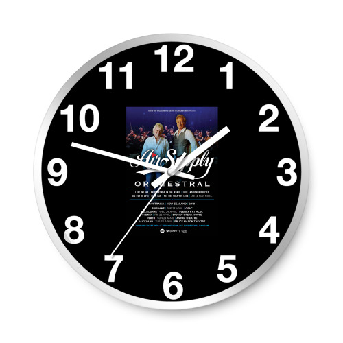 Air Supply Orchestral Australia And New Zealand Tour 2019  Wall Clocks