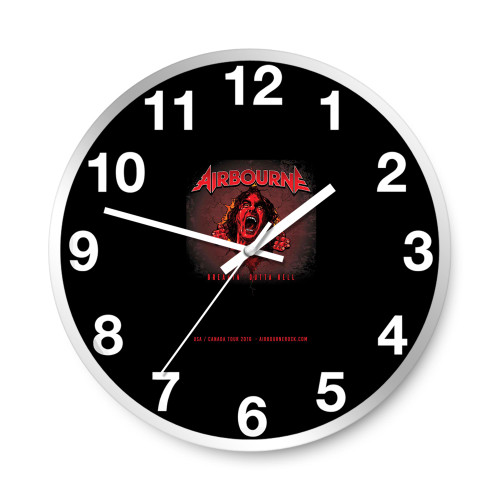 Airbourne Announce The Breakin' Outta Hell Tour Png  Wall Clocks