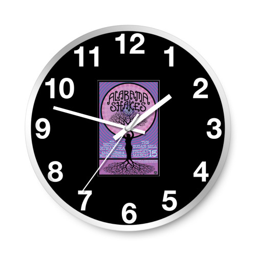 Alabama Shakes And Michael  Wall Clocks