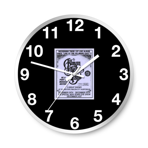 Allman Brothers 3  Wall Clocks