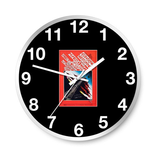 Bill Graham Concert Bg-164 Featuring Jethro Tull  Wall Clocks