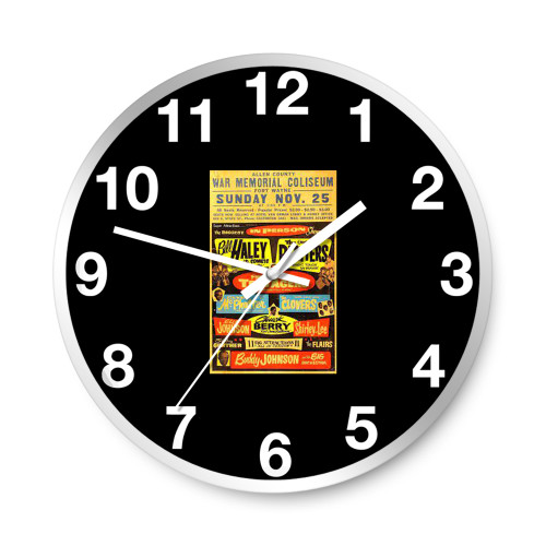 Bill Haley The Platters Concert  Wall Clocks