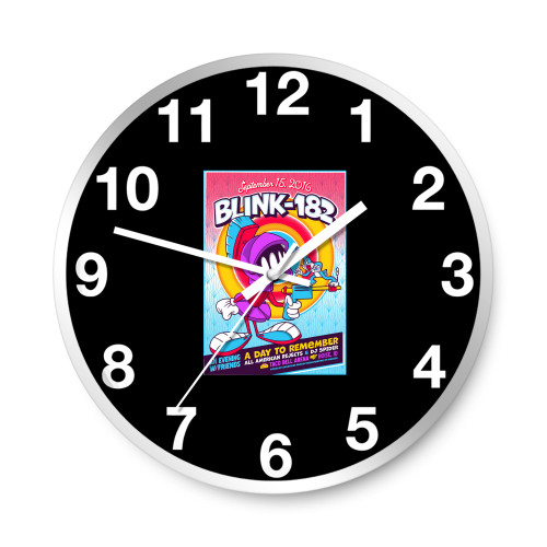 Blink-182 Blurry Vision  Wall Clocks