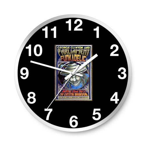 Clinton George Clinton 2013 Gig  Wall Clocks