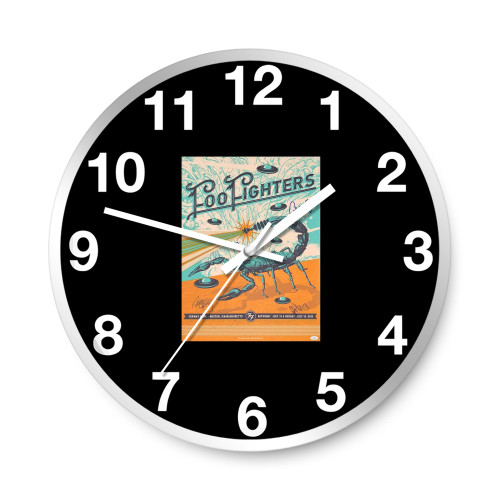 Foo Fighters Taylor Hawkins Dave Grohl Pat Nate & Chris Signed Boston  Wall Clocks