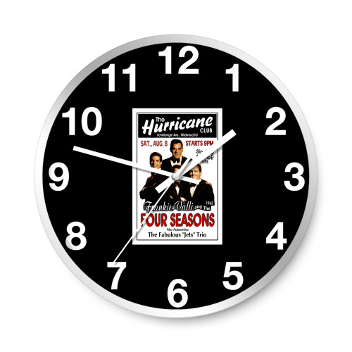 Frankie Valli The 4 Seasons 1963 Hurricane Club  Wall Clocks