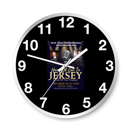 How We Got To Jersey  Wall Clocks