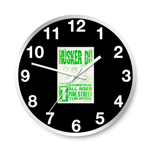 Husker Du Christmas Pine Street Theatre Concert 1  Wall Clocks