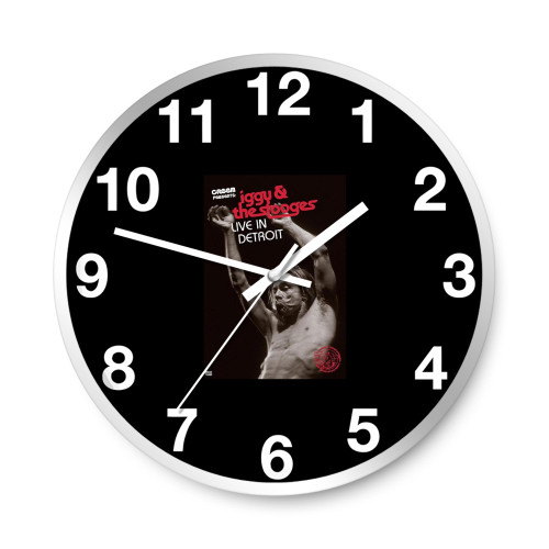 Iggy And The Stooges Live In Detroit  Wall Clocks