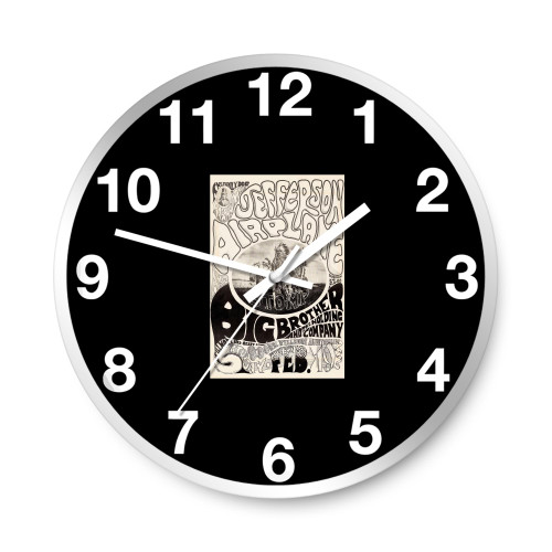 Jefferson Airplane 1966  Wall Clocks