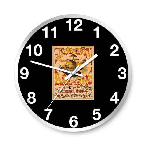 Jefferson Airplane 1966 Concert  Wall Clocks