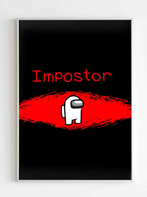 Among Us Impostor Red Matte Poster