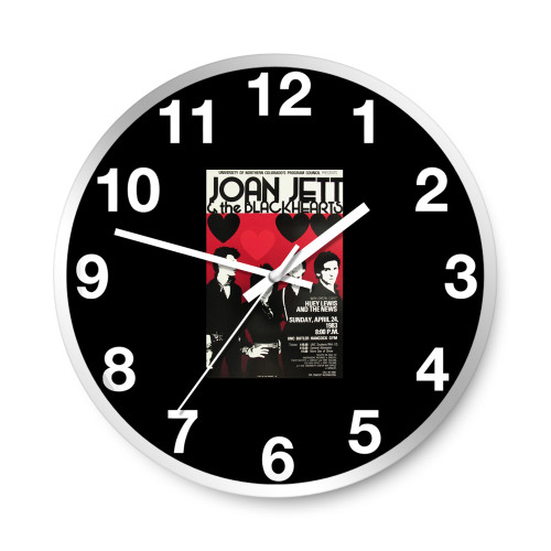 Joan Jett And The Blackhearts And Huey Lewis And The News Original Concert  Wall Clocks