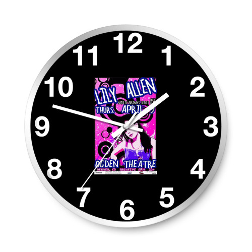 Lily Allen Boulder 2009 Concert Original  Wall Clocks