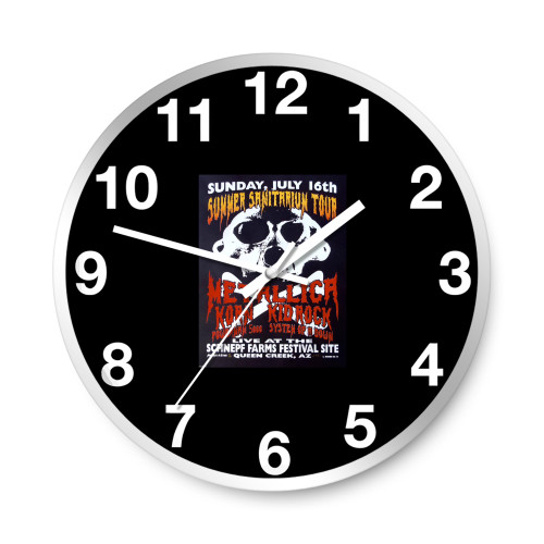 Metallica Concert 3  Wall Clocks