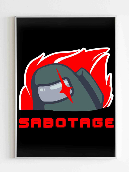 Among Us Crewmate Sabotage Matte Poster