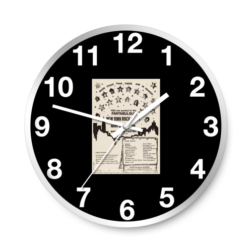 New York Rock Party Punk New Wave Concert  Wall Clocks