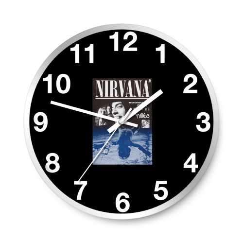 Nirvana Hole Belgium Concert  Wall Clocks