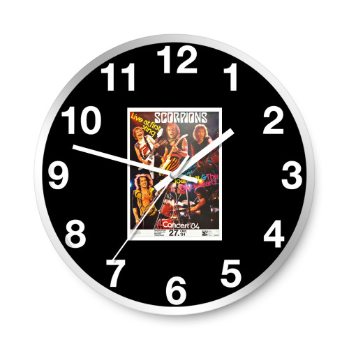 Rock Concert Scorpions Love At First Sting Album Germany  Wall Clocks