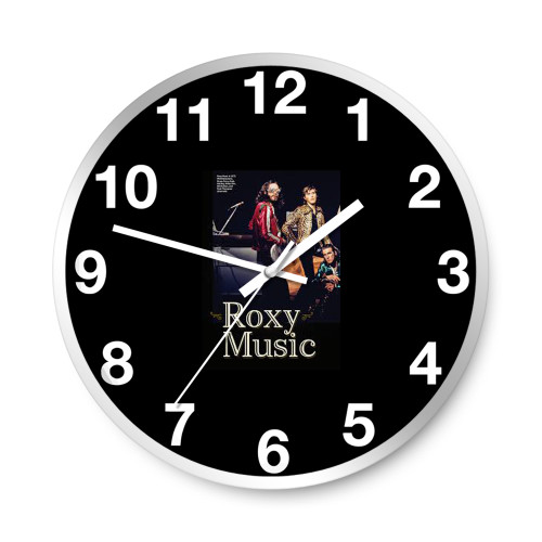 Roxy Music In 1972  Wall Clocks