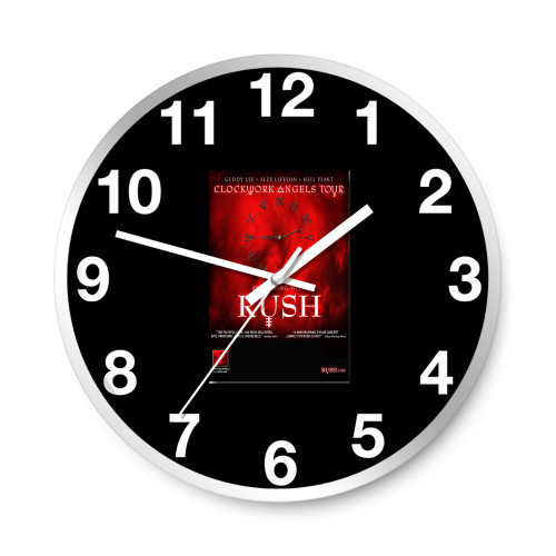 Rush Concert Clockwork Angels Admat  Wall Clocks