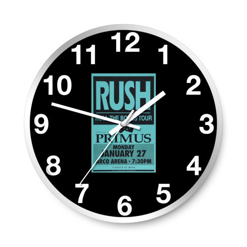 Rush Vintage Concert  Wall Clocks