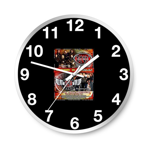 Styx Reo Speedwagon 2011 Salt Lake Concert Tour  Wall Clocks