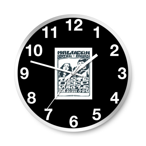 Taste Deep Purple-Malvern Winter Gardens Concert  Wall Clocks