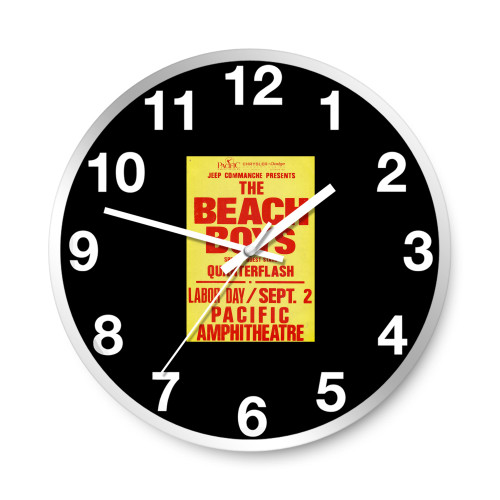 The Beach Boys Quarter Flash Concert  Wall Clocks