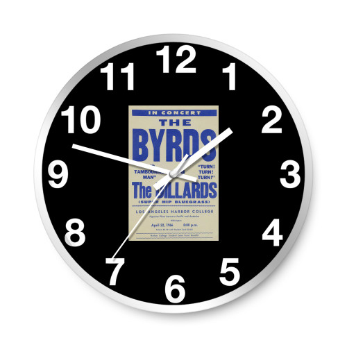 The Byrds 1966 Los Angeles  Wall Clocks