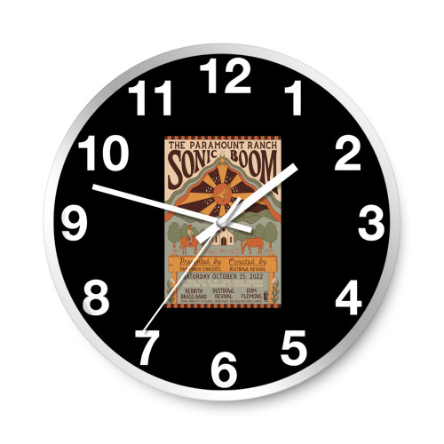 The Paramount Ranch Sonic Boom Music Festival  Wall Clocks