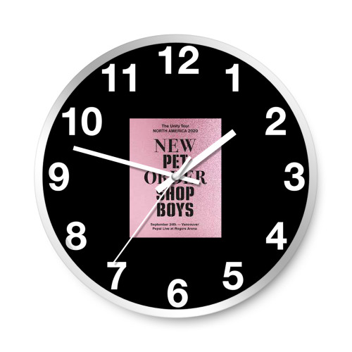 The Pet Shop Boys And New Order To Co-Headline Vancouver Concert  Wall Clocks