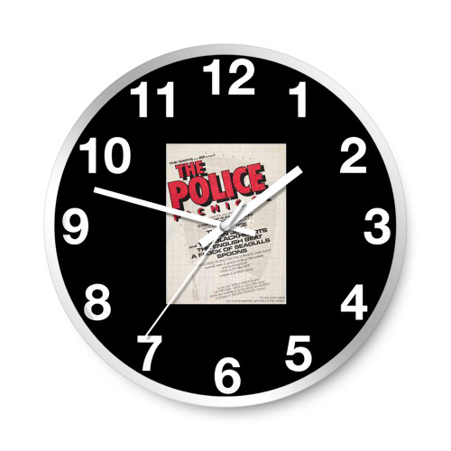 The Police Joan Jett English Beat 1982 Toronto Canada Concert  Wall Clocks