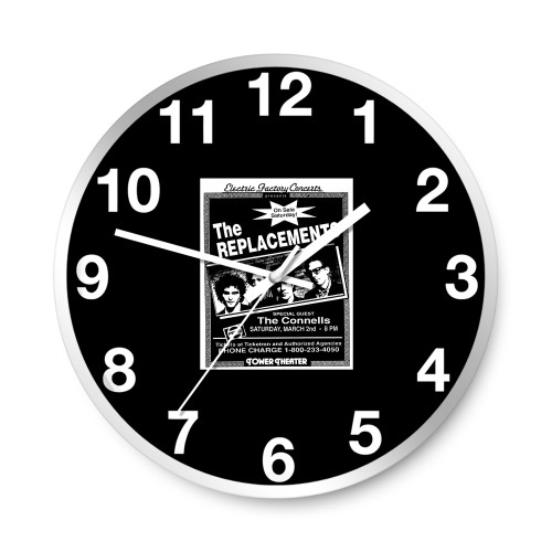 The Replacements The Connells At Tower Theater Upper Darby Pennsylvania United States  Wall Clocks